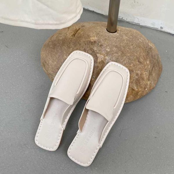 ladies mules pumps pure color flats 2021 classic leather comfortable soft sole sandals square toe all-match baotou half slippers1, Black
ladies mules pumps pure color flats 2021 classic leather comfortable soft sole sandals square toe all-match baotou half slippers1, Black