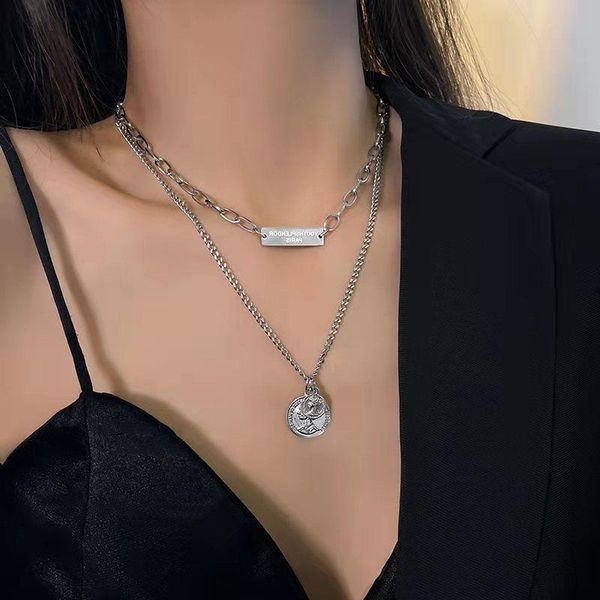 chains portrait multilayer necklace for women 2021 aesthetic vintage style choker men clavicle neck long chain jewelry, Silver
chains portrait multilayer necklace for women 2021 aesthetic vintage style choker men clavicle neck long chain jewelry, Silver