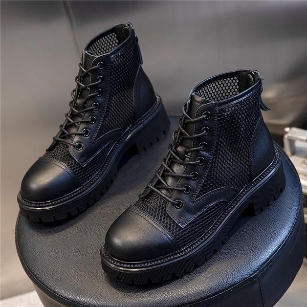 leather women's shoes boots women 2021 summer breathable hollow mesh flat bottom short children's, Black
leather women's shoes boots women 2021 summer breathable hollow mesh flat bottom short children's, Black