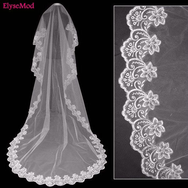 bridal veils 3 meters white long wedding accessories floor lace veil velos de novia, Black
bridal veils 3 meters white long wedding accessories floor lace veil velos de novia, Black