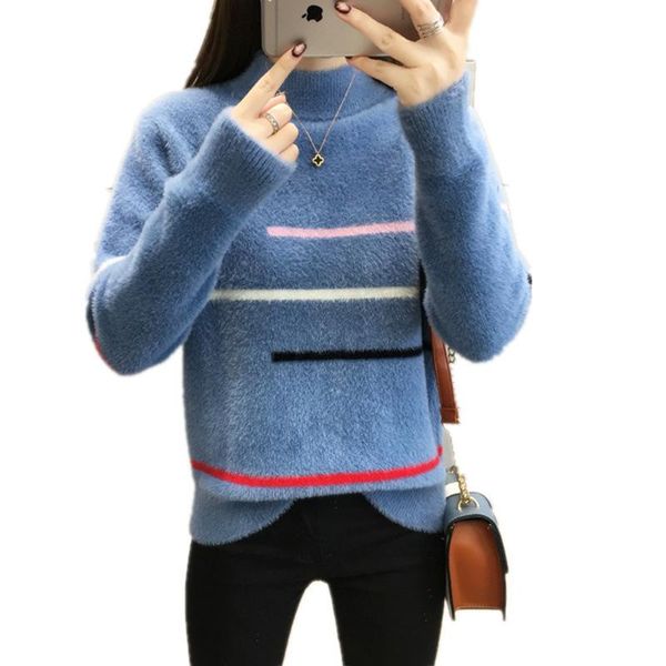women's sweaters mink wool sweater womens pullover women christmas long sleeve jumper, White;black
women's sweaters mink wool sweater womens pullover women christmas long sleeve jumper, White;black