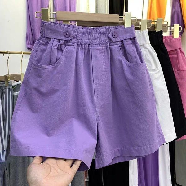 women's shorts ggright oversized high waist women 2021 summer casual elegant soft pants button loose with pockets for ladies, White;black
women's shorts ggright oversized high waist women 2021 summer casual elegant soft pants button loose with pockets for ladies, White;black