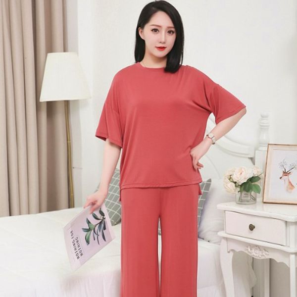 women's sleepwear fat mm casual home clothes pijamas women spring summer shirt + 3/4 pant two piece set cotton pajamas loose pyjam, Black;red
women's sleepwear fat mm casual home clothes pijamas women spring summer shirt + 3/4 pant two piece set cotton pajamas loose pyjam, Black;red