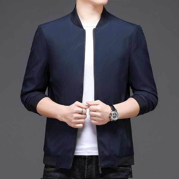 men's jackets 2021 autumn mens solid color men casual zipper bomber jacket male streetwear hip hop slim fit outwear 3xl, Black;brown 
men's jackets 2021 autumn mens solid color men casual zipper bomber jacket male streetwear hip hop slim fit outwear 3xl, Black;brown