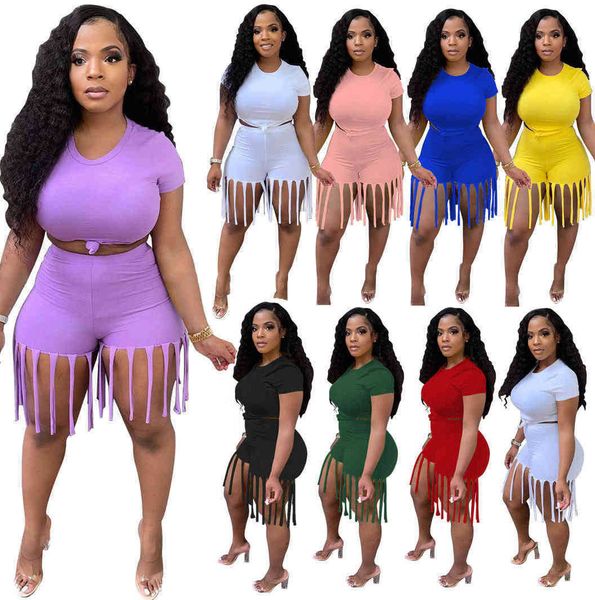 summer plus size women clothing tracksuits short sleeve t-shirt + tassel pants casual solid color 2 piece sets lovely sports fitness running, Black
summer plus size women clothing tracksuits short sleeve t-shirt + tassel pants casual solid color 2 piece sets lovely sports fitness running, Black