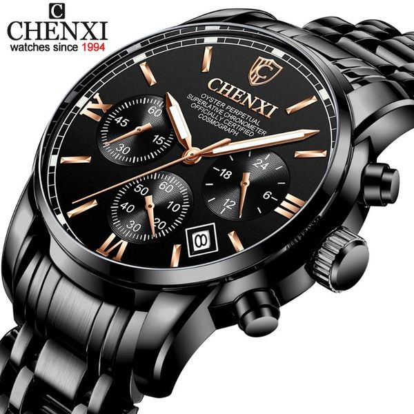 wristwatches chenxi mens watches chronograph stainless steel waterproof quartz watch men business date calendar wristwatch, Slivery;brown
wristwatches chenxi mens watches chronograph stainless steel waterproof quartz watch men business date calendar wristwatch, Slivery;brown