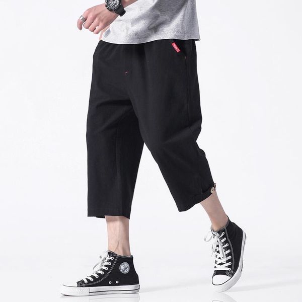 men's pants men clothing 2021 spring japanese large size original solid color cropped trousers casual m-5xl, Black
men's pants men clothing 2021 spring japanese large size original solid color cropped trousers casual m-5xl, Black