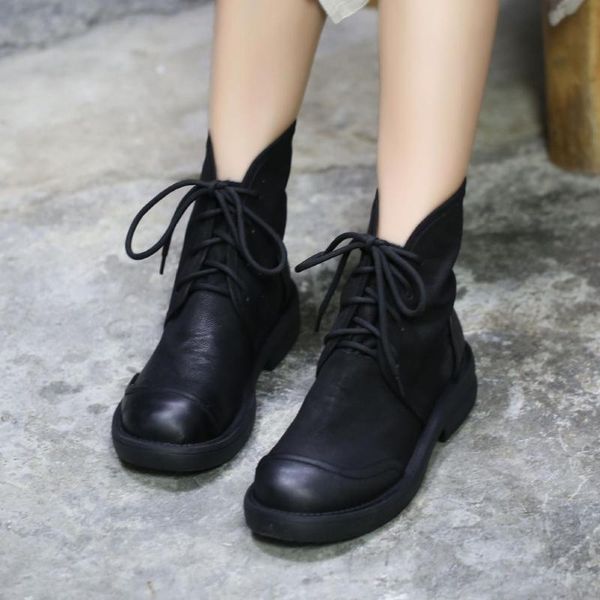 boots yourseason ladies shoes genuine leather 2021 flat with round toe sewing handmade women platform ankle lace up, Black
boots yourseason ladies shoes genuine leather 2021 flat with round toe sewing handmade women platform ankle lace up, Black
