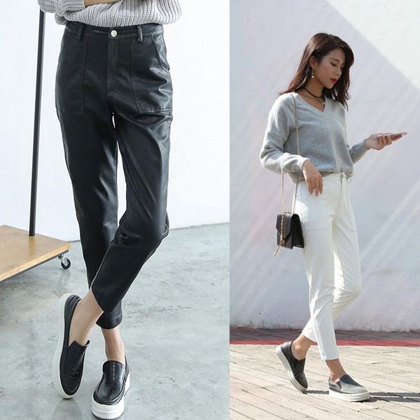 women's pants & capris autumn leather korean wild pu female plus size loose casual students bf wind harem, Black;white
women's pants & capris autumn leather korean wild pu female plus size loose casual students bf wind harem, Black;white