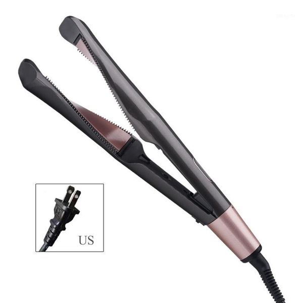electic 2 in 1 twisted hair curler slanting plate liquid crystal straightener tail rotating temperature curling clipper brushes1, Silver
electic 2 in 1 twisted hair curler slanting plate liquid crystal straightener tail rotating temperature curling clipper brushes1, Silver
