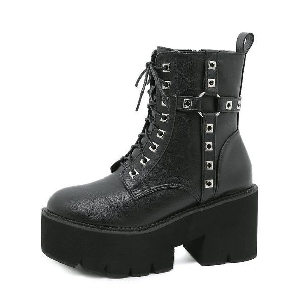 boots punk gothic style chunky platform women shoes motorcycle 2021 fall winter high heels ankle leather office, Black
boots punk gothic style chunky platform women shoes motorcycle 2021 fall winter high heels ankle leather office, Black