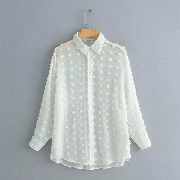 women's blouses & shirts women and fall spring long sleeve chemise femme polka dot loose ol shirt ladies chiffon blouse dames blusa fe, White
women's blouses & shirts women and fall spring long sleeve chemise femme polka dot loose ol shirt ladies chiffon blouse dames blusa fe, White