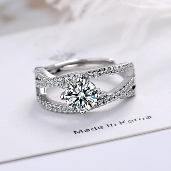 wedding rings silver color zircon fashion women's cocktail ring open lovely party jewelry exquisite gift, Slivery;golden
wedding rings silver color zircon fashion women's cocktail ring open lovely party jewelry exquisite gift, Slivery;golden