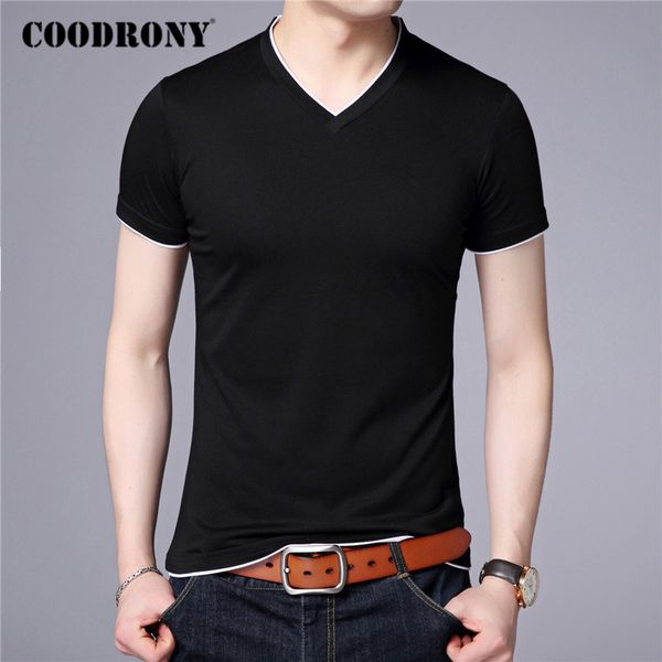 coodrony brand summer short sleeve t shirt men cotton tee shirt homme streetwear casual v-neck t-shirt men clothing c5102s y0322, White;black
coodrony brand summer short sleeve t shirt men cotton tee shirt homme streetwear casual v-neck t-shirt men clothing c5102s y0322, White;black