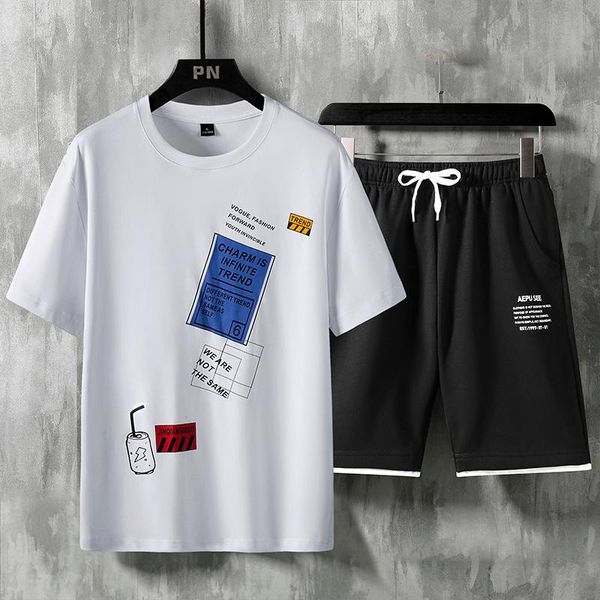 men's tracksuits men set fashion 2 pcs casual sweat suit short sleeve t-shirt shorts sets male sportswear tracksuit 2021 summer sportsu, Gray
men's tracksuits men set fashion 2 pcs casual sweat suit short sleeve t-shirt shorts sets male sportswear tracksuit 2021 summer sportsu, Gray