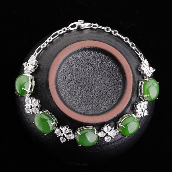 other bracelets the national temperament wind s925 pure silver inlaid natural green jade hetian bracelet for women in russia, Golden;silver
other bracelets the national temperament wind s925 pure silver inlaid natural green jade hetian bracelet for women in russia, Golden;silver