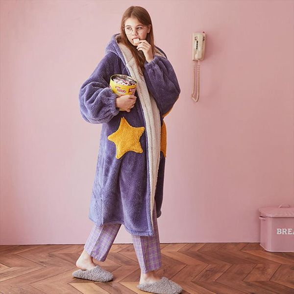 flannel robes winter kawaii cartoon women sleepwear velvet bathrobe ins fashion negligee lingerie hooded long sleeve nightwear, Black;red
flannel robes winter kawaii cartoon women sleepwear velvet bathrobe ins fashion negligee lingerie hooded long sleeve nightwear, Black;red