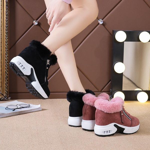 boots women platform winter shoes snow sneaker keep warm with thick fur heels botas mujer 2021, Black
boots women platform winter shoes snow sneaker keep warm with thick fur heels botas mujer 2021, Black