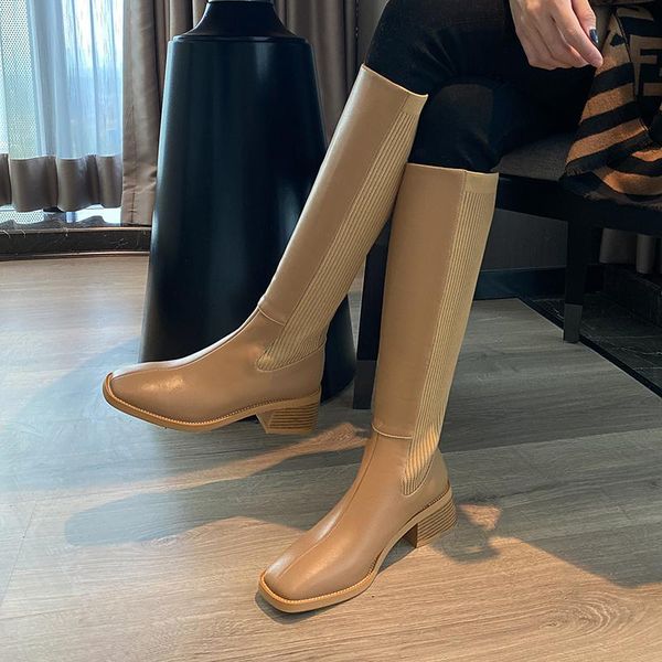 boots 2021 arrival winter women knee high genuine leather shoes classic fashion woman riding, Black
boots 2021 arrival winter women knee high genuine leather shoes classic fashion woman riding, Black