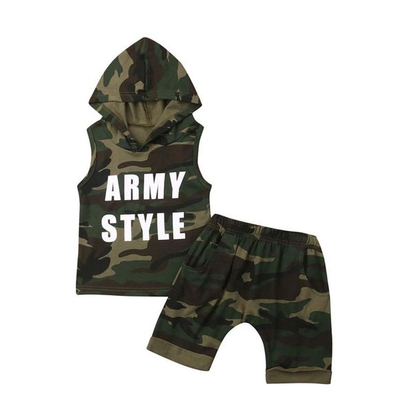 summe rclothing sets fashion trend army green camouflage clothes hooded boys' clothing suit, White
summe rclothing sets fashion trend army green camouflage clothes hooded boys' clothing suit, White