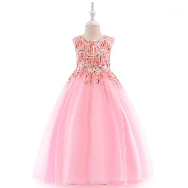 girl's dresses kids evening children sleeveless applique bodice long tulle party dress princess girls clothing1, Red;yellow
girl's dresses kids evening children sleeveless applique bodice long tulle party dress princess girls clothing1, Red;yellow