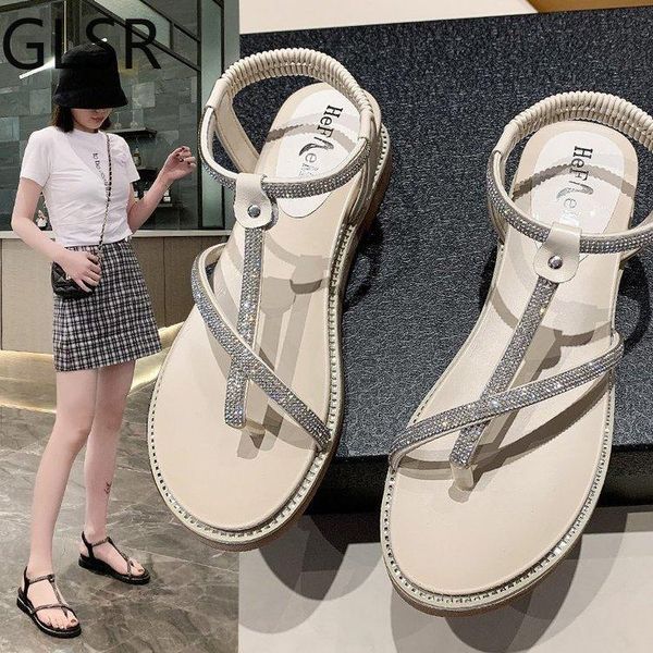 crystals cool beach wedge heel sandals summer women elastic band flip flops mujer sandalias shoes, Black
crystals cool beach wedge heel sandals summer women elastic band flip flops mujer sandalias shoes, Black