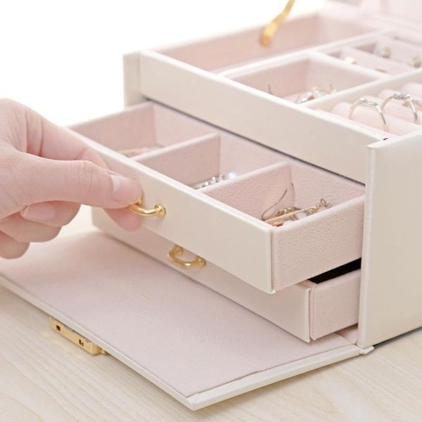 multi-storey makeup organizer with drawer large capacity cosmetic holder handle waterproof earring necklace jewelry bag storage boxes & bins
multi-storey makeup organizer with drawer large capacity cosmetic holder handle waterproof earring necklace jewelry bag storage boxes & bins