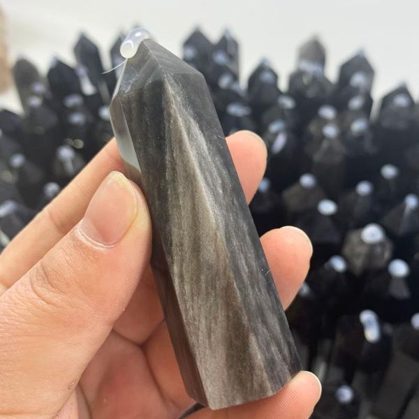 decorative objects & figurines 1pcs sell natural silver obsidian tower healing crystal stone point energy minerals obelisk for home decor
decorative objects & figurines 1pcs sell natural silver obsidian tower healing crystal stone point energy minerals obelisk for home decor