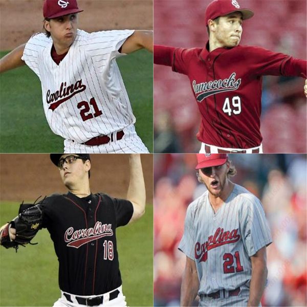 custom south carolina baseball stitched jersey personalized mens women youth any name number 7 jacob olson 20 reid morgan 37 cam tringali, Black 
custom south carolina baseball stitched jersey personalized mens women youth any name number 7 jacob olson 20 reid morgan 37 cam tringali, Black