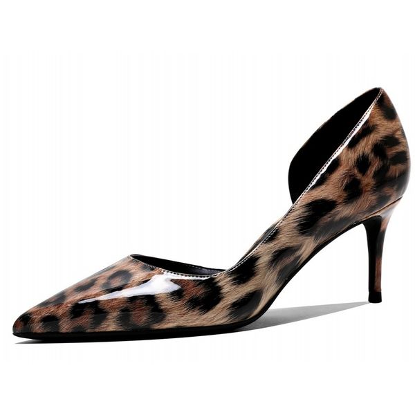 sandals fashion women leopard patent leather pumps pointed toe 6cm stiletto thin high heel ladies party shoes big size n0115, Black
sandals fashion women leopard patent leather pumps pointed toe 6cm stiletto thin high heel ladies party shoes big size n0115, Black