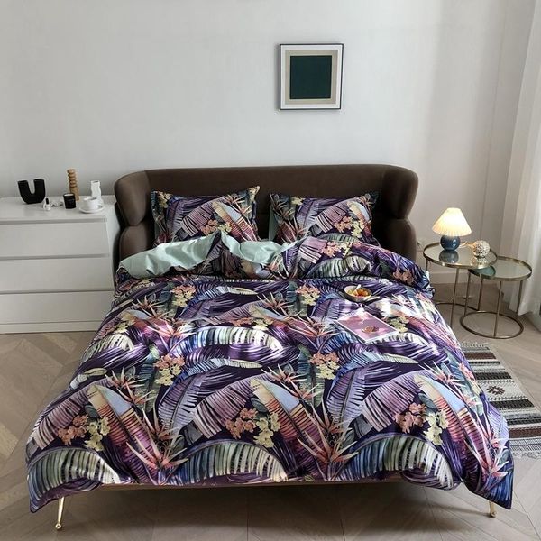 100% natural cotton 4pcs bedding set purple tropical leaves duvet cover bed sheet soft comfy breathable fade resistant sets
100% natural cotton 4pcs bedding set purple tropical leaves duvet cover bed sheet soft comfy breathable fade resistant sets