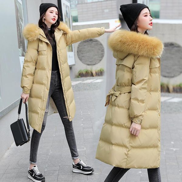women's down & parkas long parka women fur collar zipper hooded jackets 2021 winter korean warm outerwear thicken cotton coat female ld, Black
women's down & parkas long parka women fur collar zipper hooded jackets 2021 winter korean warm outerwear thicken cotton coat female ld, Black