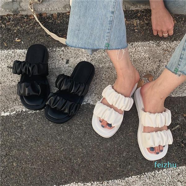 narrow platform outdoor slippers women open toe elegant solid dad sandals women design summer shoes, Black
narrow platform outdoor slippers women open toe elegant solid dad sandals women design summer shoes, Black