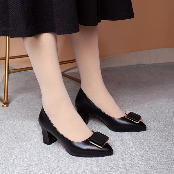 dress shoes autuspin concise women's genuine leather high heels for female party wedding prom footwear office lady pumps, Black
dress shoes autuspin concise women's genuine leather high heels for female party wedding prom footwear office lady pumps, Black