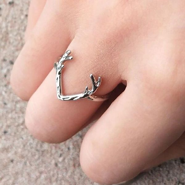 wedding rings charms deer antler animal copper ring for women gold silver black color knuckle finger jewelry, Slivery;golden
wedding rings charms deer antler animal copper ring for women gold silver black color knuckle finger jewelry, Slivery;golden