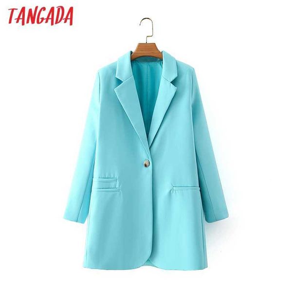 tangada women office blazer coat vintage notched collar pocket fashion female work chic da39 210609, White;black
tangada women office blazer coat vintage notched collar pocket fashion female work chic da39 210609, White;black