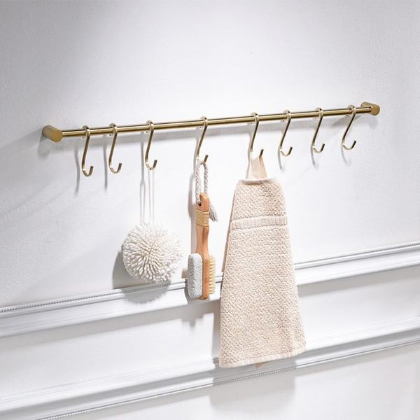 robe hooks bathroom row coat door hanger wall mounted nail punched tower rack kitchen bath accessories gold/chrome 60cm
robe hooks bathroom row coat door hanger wall mounted nail punched tower rack kitchen bath accessories gold/chrome 60cm