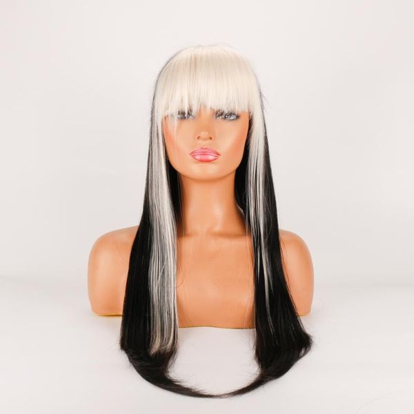 synthetic wigs dlme long straight hair with white bang heat resistant fiber black layered cosplay wig lolita anime
synthetic wigs dlme long straight hair with white bang heat resistant fiber black layered cosplay wig lolita anime