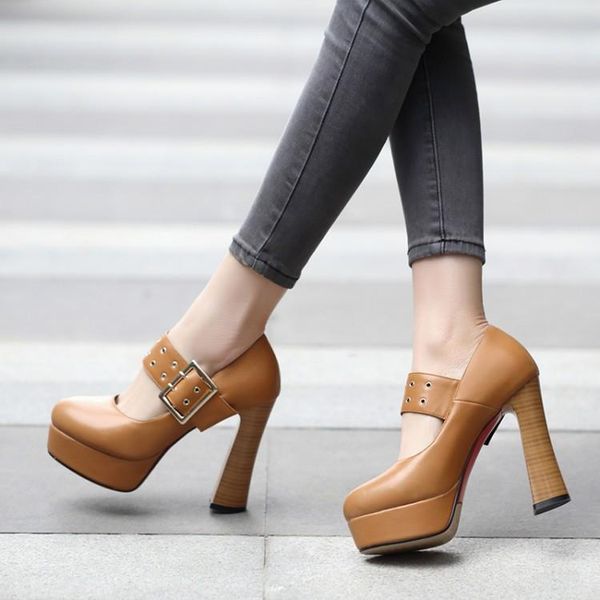 dress shoes pxelena square chunky block high heels women platform buckle mary janes punk rock gothic party pumps big size, Black
dress shoes pxelena square chunky block high heels women platform buckle mary janes punk rock gothic party pumps big size, Black