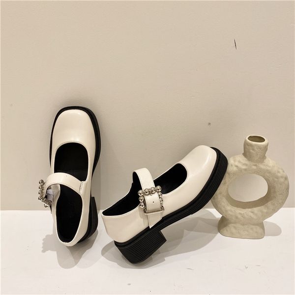 dress shoes metal silver platform mary janes women belt buckle med heel vintage square toe lolita qzk0, Black
dress shoes metal silver platform mary janes women belt buckle med heel vintage square toe lolita qzk0, Black