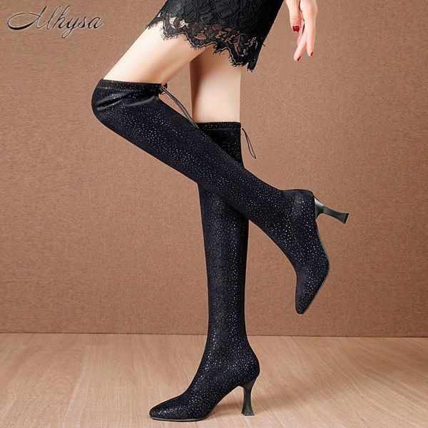 boots 2021 women's knee high suede heel pointed shoes winter casual solid color fine fashion women d1375, Black
boots 2021 women's knee high suede heel pointed shoes winter casual solid color fine fashion women d1375, Black