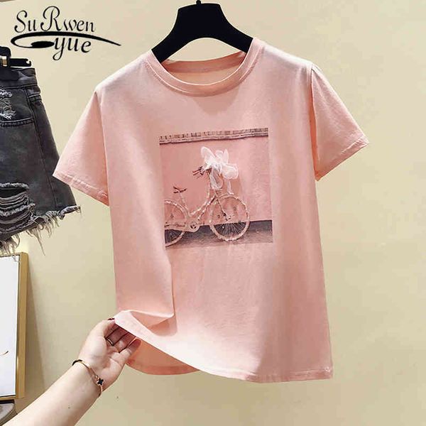 camisetas feminina summer short sleeve pink shirt women print ladies fashion o-neck t blusas 4767 50 210427, White
camisetas feminina summer short sleeve pink shirt women print ladies fashion o-neck t blusas 4767 50 210427, White