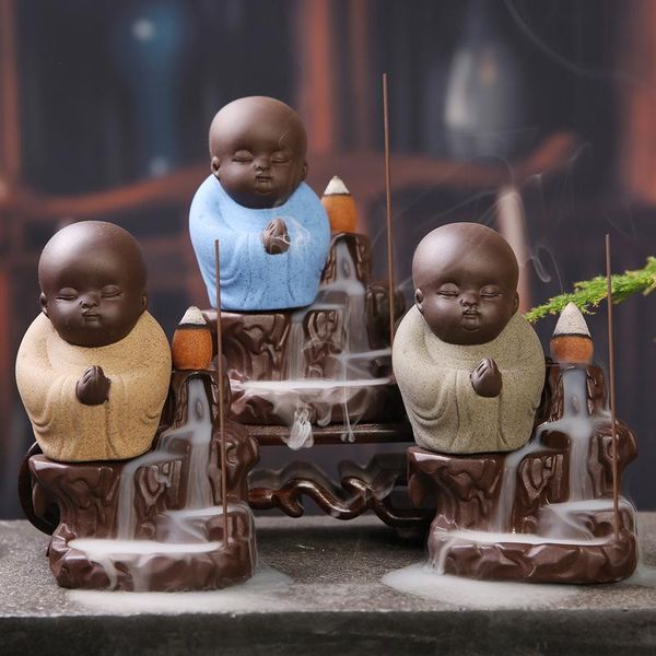 10pcs fragrance creative home decor the little monk small buddha censer backflow incense burner use in teahouse lamps
10pcs fragrance creative home decor the little monk small buddha censer backflow incense burner use in teahouse lamps