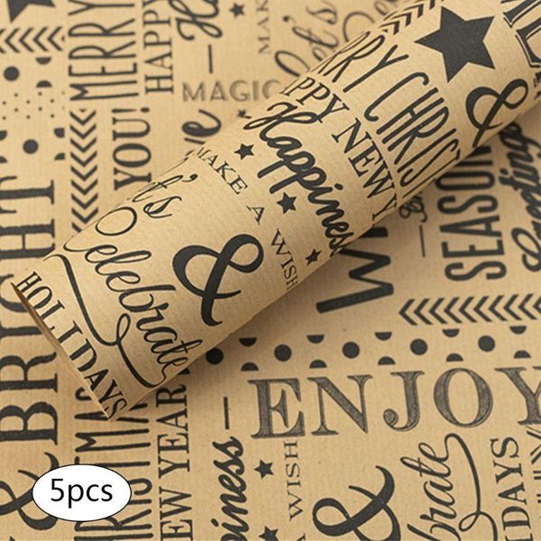 gift wrap 5 sheets 70x50cm wrapping kraft paper present diy packing wraps for xmas party christmas festival
gift wrap 5 sheets 70x50cm wrapping kraft paper present diy packing wraps for xmas party christmas festival