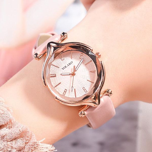 wristwatches casual leather strap watch women fashion simple quartz ladies dress watches female clock yolako brand girl's gift, Slivery;brown
wristwatches casual leather strap watch women fashion simple quartz ladies dress watches female clock yolako brand girl's gift, Slivery;brown