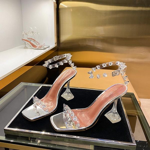 dress shoes 2021 star style rivet transparent pvc cup heeled women sandals fashion stiletto high heels summmer female, Black
dress shoes 2021 star style rivet transparent pvc cup heeled women sandals fashion stiletto high heels summmer female, Black