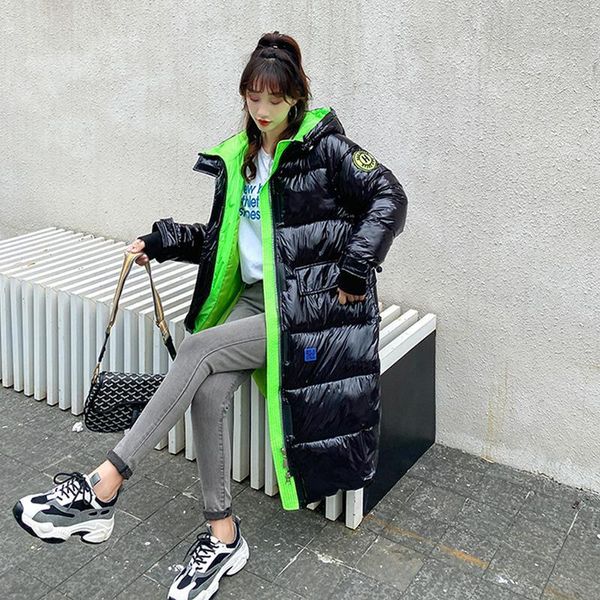 women's down & parkas 2021 winter thick jacket long parka women bright waterproof overcoat loose warm cotton coat hooded, Black
women's down & parkas 2021 winter thick jacket long parka women bright waterproof overcoat loose warm cotton coat hooded, Black