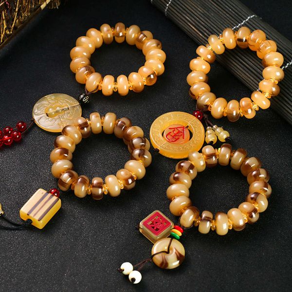 2020 bracelet national style imitation honey wax gift chicken oil yellow high natural round bead buddha bracelet, Black
2020 bracelet national style imitation honey wax gift chicken oil yellow high natural round bead buddha bracelet, Black
