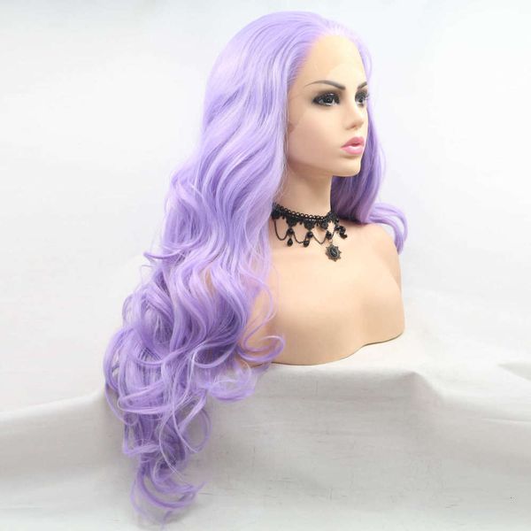 women's dyed long curly hair front lace wig brown big wave chemical fiber high temperature silk hand woven color purple, Black;brown
women's dyed long curly hair front lace wig brown big wave chemical fiber high temperature silk hand woven color purple, Black;brown