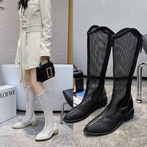 boots plus size women's shoes spring thick heel fishnet but knee thin knight, Black
boots plus size women's shoes spring thick heel fishnet but knee thin knight, Black